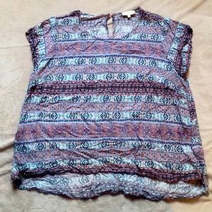 Women’s Cynthia Rowley s/s top, multicolor, 2X